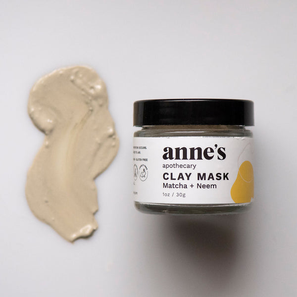 Clay Mask With Matcha And Neem Powder